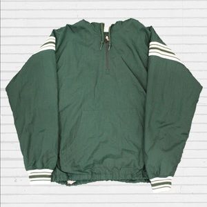 Vintage green Champion 1/4 zip Windbreaker Jacket